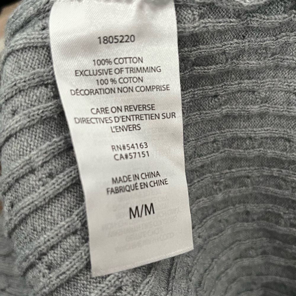 Tommy Hilfiger Gray Cable Knit Sweater | Classic Preppy | Medium - Picture 5 of 5